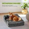 thumbnail image 5 of JOINSUN 35"x25" Orthopedic Dog Bed, Supportive Memory Foam Dog Sofa, Gray, 5 of 6