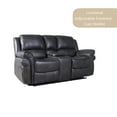 thumbnail image 6 of Hybition 3 - Piece Living Room Set Faux Leather Sofa Set-Gray, 6 of 7