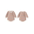 thumbnail image 2 of Gupgi 0-18M Chandail pour Bébés Garçons Filles Combinaison à Rayures Manches Longues Col Rond Hiver, 2 of 9