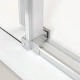 thumbnail image 6 of 66 in. W x 76 in. H Single Sliding Frameless Shower Enclosure With Clear Glass in Brushed Nickel, 6 of 6