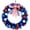 Ball, variant on Ayieyill 15Inch Patriotic Wreath, 4th of July Decor Patriotic Decorations Wreath for The Front Door, Memorial Day Decorations for Indoor and Outdoor (Red White and Blue )