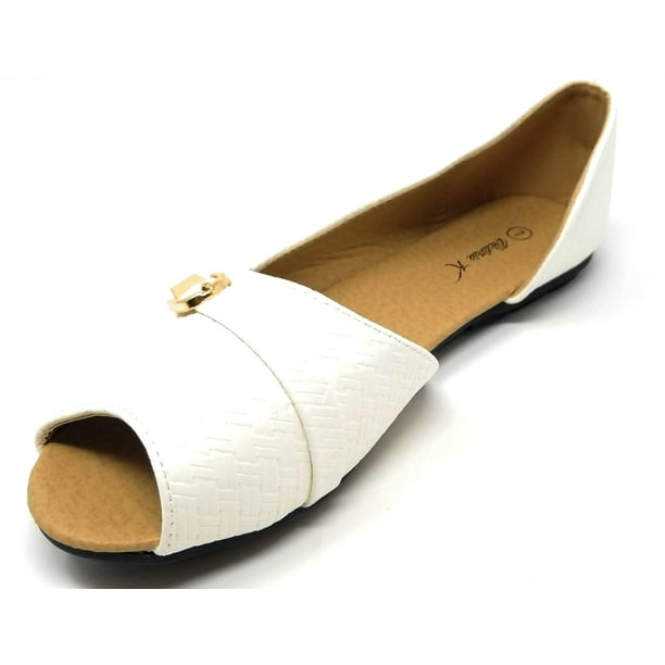open ballerina flats