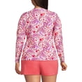 thumbnail image 3 of Lands' End Women's Plus Size Long Crew Neck Long Sleeve Rash Guard UPF 50 Sun Protection Swim Tee, 3 of 3