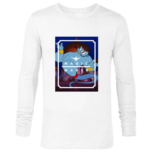 Disney Aladdin Genie Magic Maker - Long Sleeve T-Shirt for Men - Customized-White
