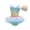 White, variant on Girls Swimwear For Kids With Print And Mesh Overlay Swim Cap Included Eye Catching Beachwear For Girls 2 8 Years Two Piece Bikini Sets Sizes 3-4 Years