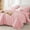 02 - Pink, variant on 7-Piece Queen Comforter Set, Seersucker Bed in a Bag All Season Luxury Bedding with Comforter, Sheets, Pillowcases & Shams, Ivory