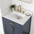 thumbnail image 5 of Gavino 30" Wood Vanity in Royal Blue with Composite Stone Top and Mirror, 5 of 12