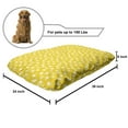 thumbnail image 2 of Yellow and White Pet Bed, Round Spots Sketchy Circles Randomly Placed on Pastel Background, Resistant Pad for Dogs and Cats Cushion with Removable Cover, 24" x 39", Yellow and White, by Ambesonne, 2 of 4