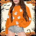 thumbnail image 2 of Gyujnb Kids Halloween , Halloween Print Long Sleeve Pullover Sweatshirt for Kids Girls and Boys Cozy Jacket Top with Cute Design, Halloween Outfits,3-4 Years, 2 of 4
