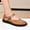 Gold, variant on HAOTAGS Sandals for Women Flat Casual 2025 Dressy Shoes Black Size 6