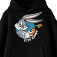 thumbnail image 2 of Space Jam 1996 Bugs Bunny Character Circle Long Sleeve Youth Black Hooded Sweatshirt-XXL, 2 of 7