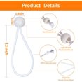 thumbnail image 2 of Ball Bungee Cords 50 PCS Heavy Duty White Bungie Cord Balls Canopy Tarp Tie Cords for Camping, Shelter ,Cargo,Projector Screen,Tent Poles with UV Resistant, 2 of 5