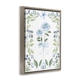 thumbnail image 2 of Stupell Industries French Country Blue Roses & Floral Border Brown Floating Frame Canvas Art, 25 x 31, by Kristen Brockmon, 2 of 7