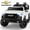 White (new), variant on Chevrolet Silverado 24V Ride on Cars, Real 2 Seat Battery Powered Ride on Toys with Remote Control, 4 Wheels Spring Suspension, LED Light, MP3 Player, Electric Car for Kids Boys Girls Gifts, Black