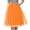 Orange, variant on Midi Skirts for Women Casual Cute Classic Elegant Solid Green Performance Skirt with A Line Design Beige One Size