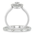 thumbnail image 3 of 0.50 Carat Elegant Flower Halo Bridal Set with Round Cut Diamond in 10k White Gold, 3 of 3