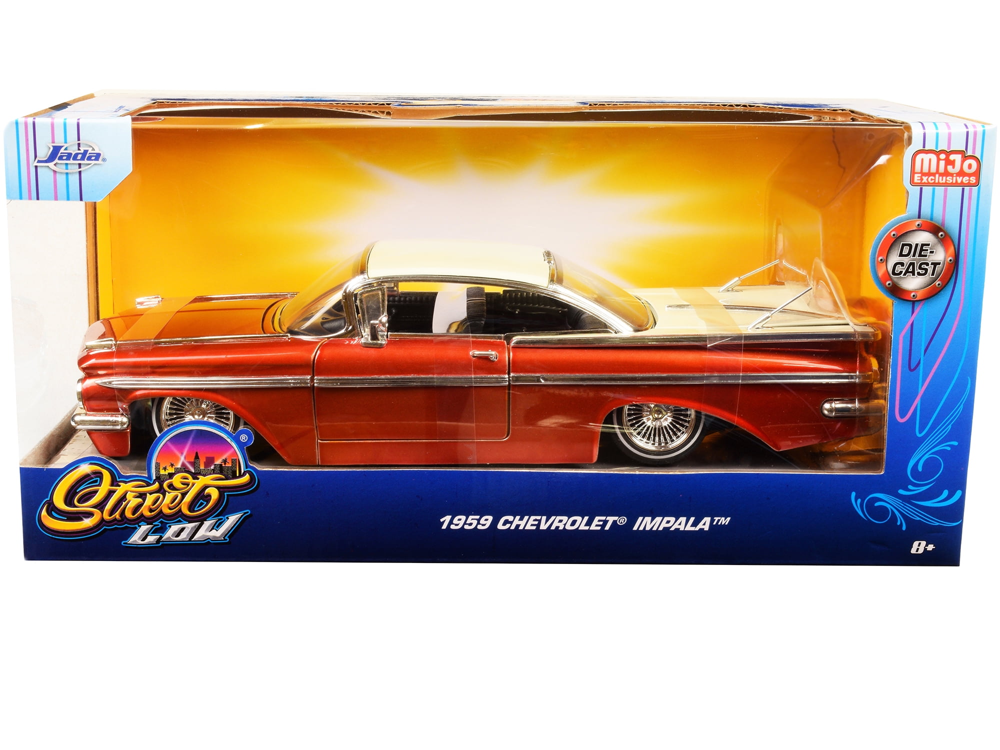 Jada 33613 1-24 Series 1959 Chevrolet Impala Street Low Model Car&