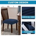 thumbnail image 5 of Warm White Funda De Asiento Para Silla De Comedor Fundas De Asiento De Silla De Spandex Elástico Fundas De Cojín De Asiento De Silla Para Comedor Sillas De Cocina Asiento De Silla, 5 of 5
