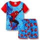 thumbnail image 3 of Conjunto de Pijamas de verano para niños, camiseta de manga corta, pantalones cortos, Pijamas para niños y niñas, Pijamas de dibujos animados, cosplay de Spiderman, ropa de dormir para bebés, 3 of 4