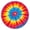 Colorful Rainbow Tie, variant on Colorful Galaxy Pattern Round Fitted Tablecloth with Elastic Edge,Dining Table Cover Waterproof,Outdoor Round Tablecloth for Camping,Dining,Indoor and Outdoor