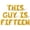 Gold, variant on Letter Balloons - THIS GUY IS FIFTEEN 16" Inch Alphabet Letters Foil Mylar Balloon 15th Birthday Party Banner (Purple)
