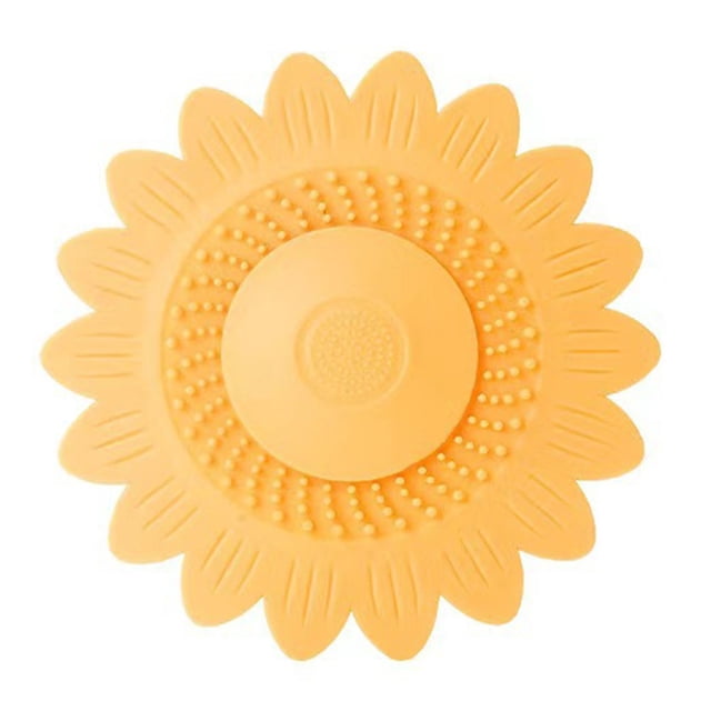 Elegante cubierta de drenaje de flores de silicona: para bloqueador de olores de doble filtro para baño