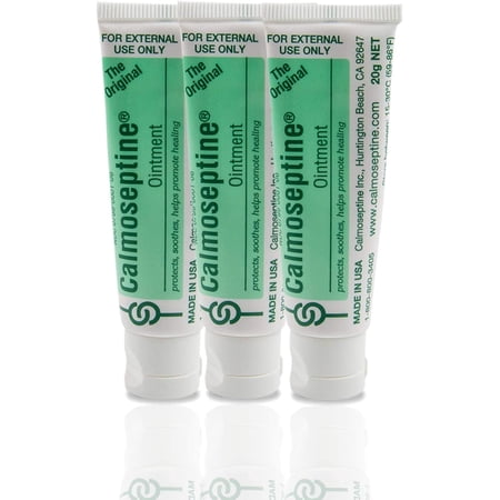 Calmoseptine Ointment Tube 20 Gram Travel Size (Pack of 3)