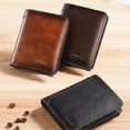 thumbnail image 2 of Men's Anti-Theft RFID Wallet Simple Ultra-Thin Design Minimalist Wallet Gifts for Men Gentlemen, 2 of 4