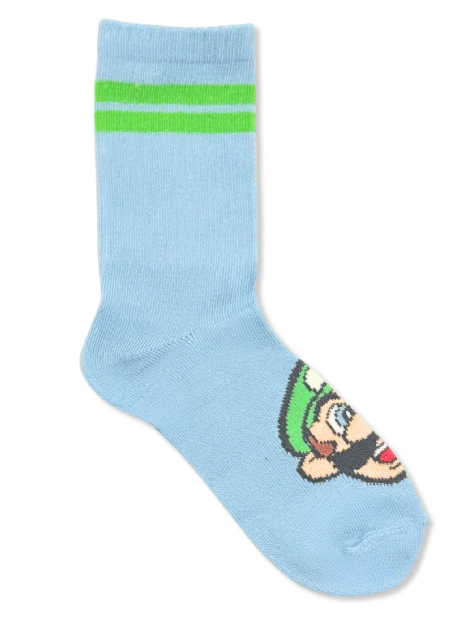 Super Mario Boys Mid-Crew Socks, 3-Pack Sizes S/M-M/L