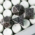 thumbnail image 2 of Cusdie 7 PCS/SET DND Metal Dice, Steampunk Polyhedral D&D Dice Set, Metal Dice Set for Role Playing Game D&D Dice MTG Pathfinder, 2 of 5