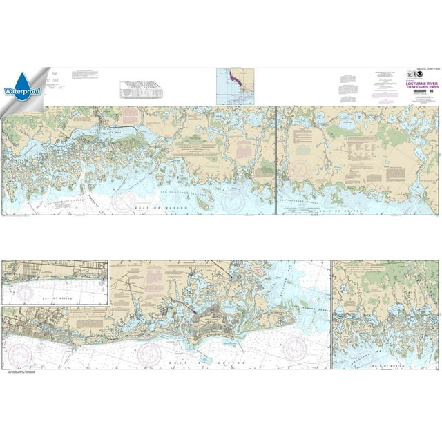 NOAA Chart 11430: Lostmans River to Wiggins Pass, 40.9 X 58.7, Waterproof