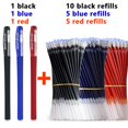 thumbnail image 1 of Juego de bolígrafos de Gel con punta de bala, suministros escolares y de oficina, accesorios de papelería, color negro, azul y rojo, 0,5mm, 30 piezas, 1 of 4