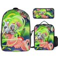 thumbnail image 1 of Rick and Morty Season Backpack Learning Nomad Bookbag with Wanderer Lunch System, 1 of 5