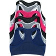thumbnail image 2 of ToBeInStyle Girls Pack of 6 Seamless Training Bras Top Wire-Free Non-Padded - Heathered - Small, 2 of 6