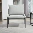 thumbnail image 2 of Modern Accent Chair,Comfortable Armchair Lounge Chair for Living Room,Bedroom,Grey, 2 of 7