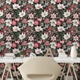 thumbnail image 2 of Ambesonne Floral Peel & Stick Wallpaper for Home, Historic Flowers Branches, 13"x36", Olive Green and Pastel Pink, 2 of 5