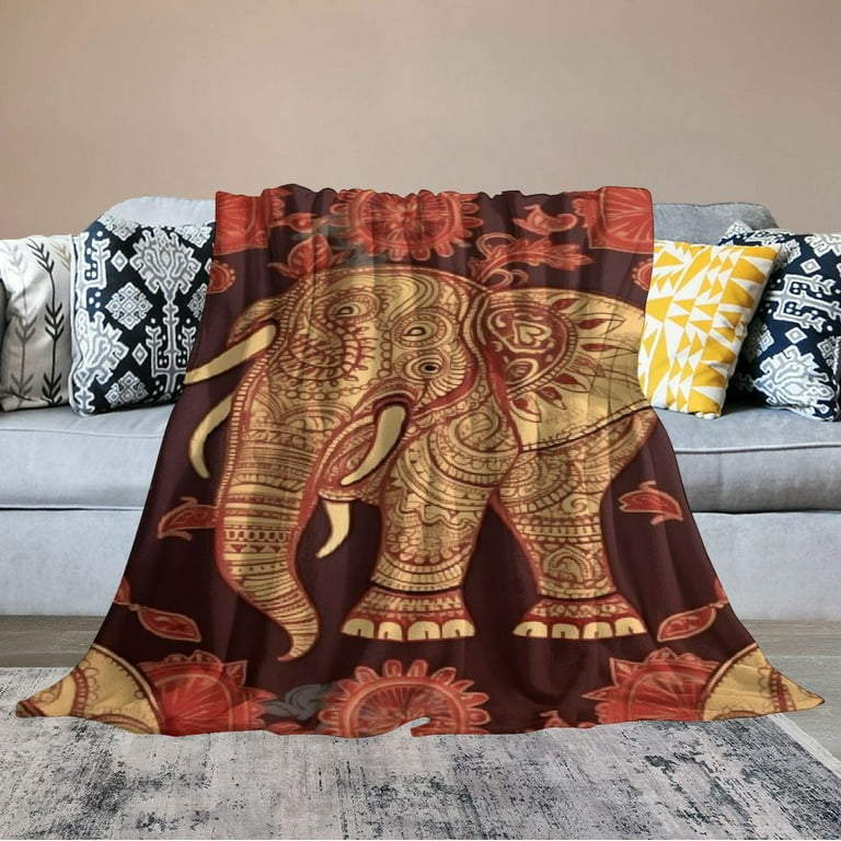 ONETECH Elephant Blanket Elephant Throw Blanket for Women Elephant Decor Red Blanket for Couch Super Warm Soft Plush Lightweight Flannel Blanket Winter Bedding Blanket Gifts for Kids Adults Walmart ...