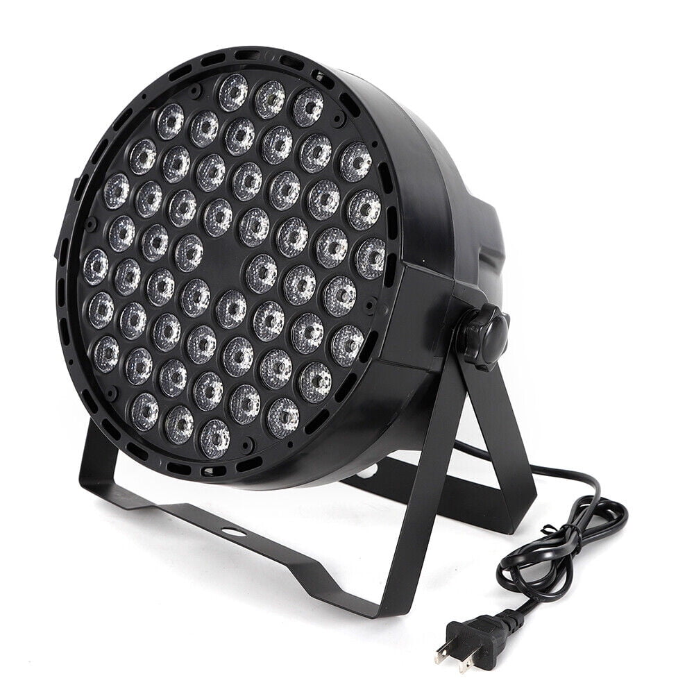 8Pcs LED Stage Lighting 54X3W RGBW Flat Par Can Lamp DJ Disco Party Lights DMX Sound Activated Stage Effect Light for Dance Music Festival Wedding Home Uplighting