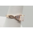 thumbnail image 3 of Size 9, White Fire Opal Topaz Rose Gold Ring, 3 of 6