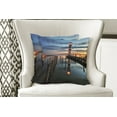 thumbnail image 4 of Ambesonne Colorful Throw Pillow Cover 2 Pack, Lighthouse Calm Dusk, 18", Multicolor, 4 of 6