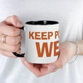 thumbnail image 5 of CafePress - Keep Portland Weird Orange Mug - 11 oz Ceramic Mug - Novelty Coffee Tea Cup, 5 of 6