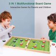 thumbnail image 5 of Mesa de futbolín plegable 3 en 1, juego de hockey, catapulta, ajedrez volador, interactivo entre padres e hijos, 5 of 5
