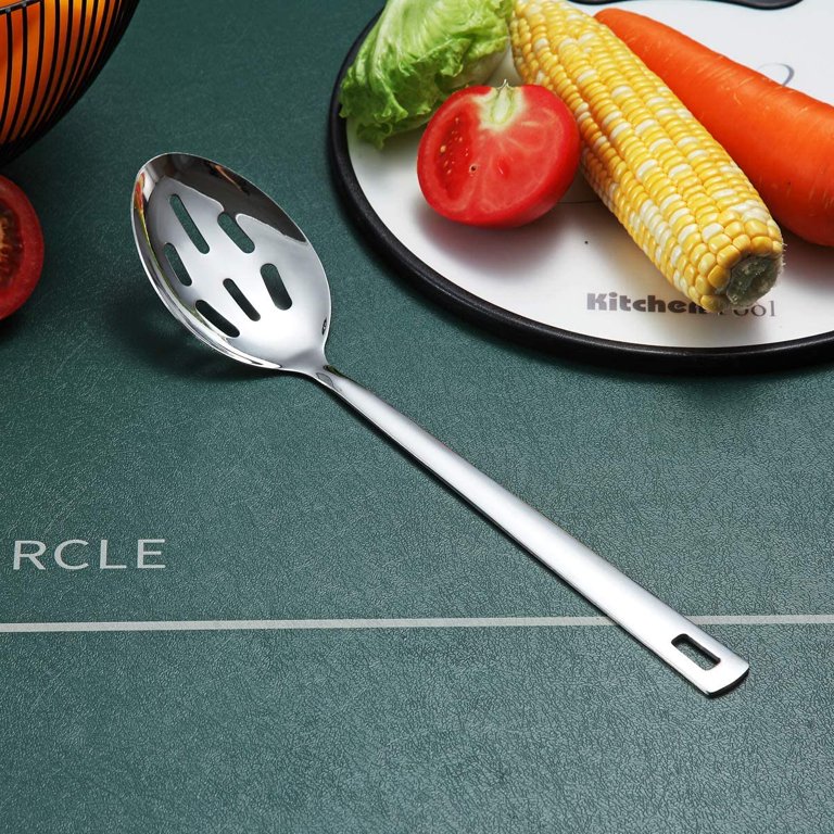 ReaNea Stainless Steel Slotted Spoon, Silver Cooking