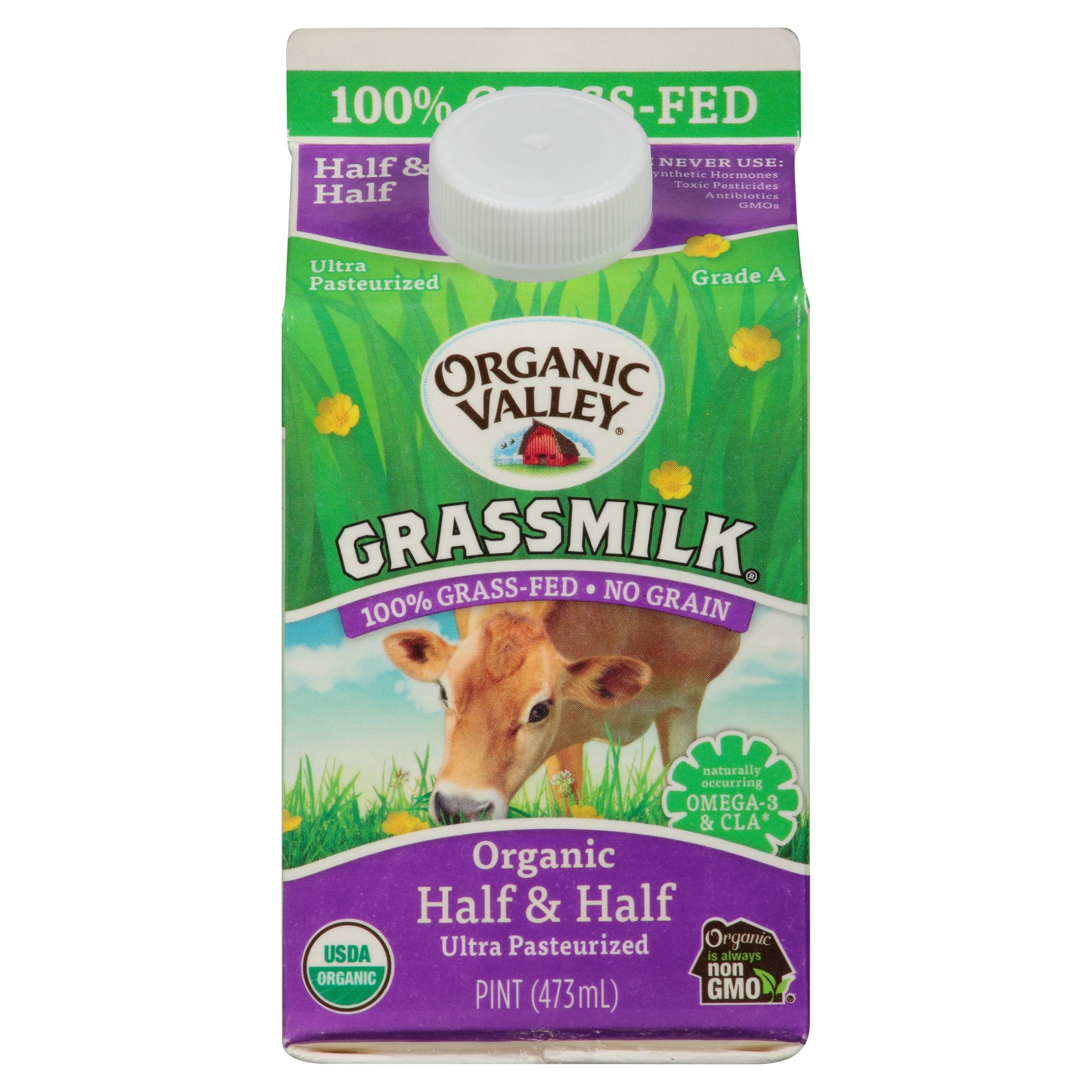 Organic Valley Grassmilk Organic Half and Half, 16 oz