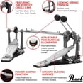 thumbnail image 3 of Pearl Eliminator Solo Double Bass Drum Pedal With Black Cam, 3 of 5