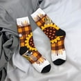 thumbnail image 5 of Rocae Sunflower Gnomes and Bees for Adult Socks Casual Athletic Stretchy Loose Socks for Women Men Non-Slip Middle Tube Socks, 5 of 6
