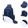 thumbnail image 6 of lacooooppia Table Tennis Backpack Table Tennis Bag Practical Crossbody Stylish for Men and Women Storage for Sports Training Competition Navy, 6 of 8