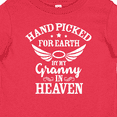 thumbnail image 4 of Inktastic Handpicked for Earth by My Granny in Heaven with Angel Wings Boys or Girls Baby T-Shirt, 4 of 5