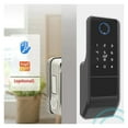 thumbnail image 3 of Finrprint Gate Lock Tuya Outdoor TTlock Smart Door Lock Digital IC Card Rim Electronic Door Lock Suitable For Home Garden ,Easy Installation, 3 of 7