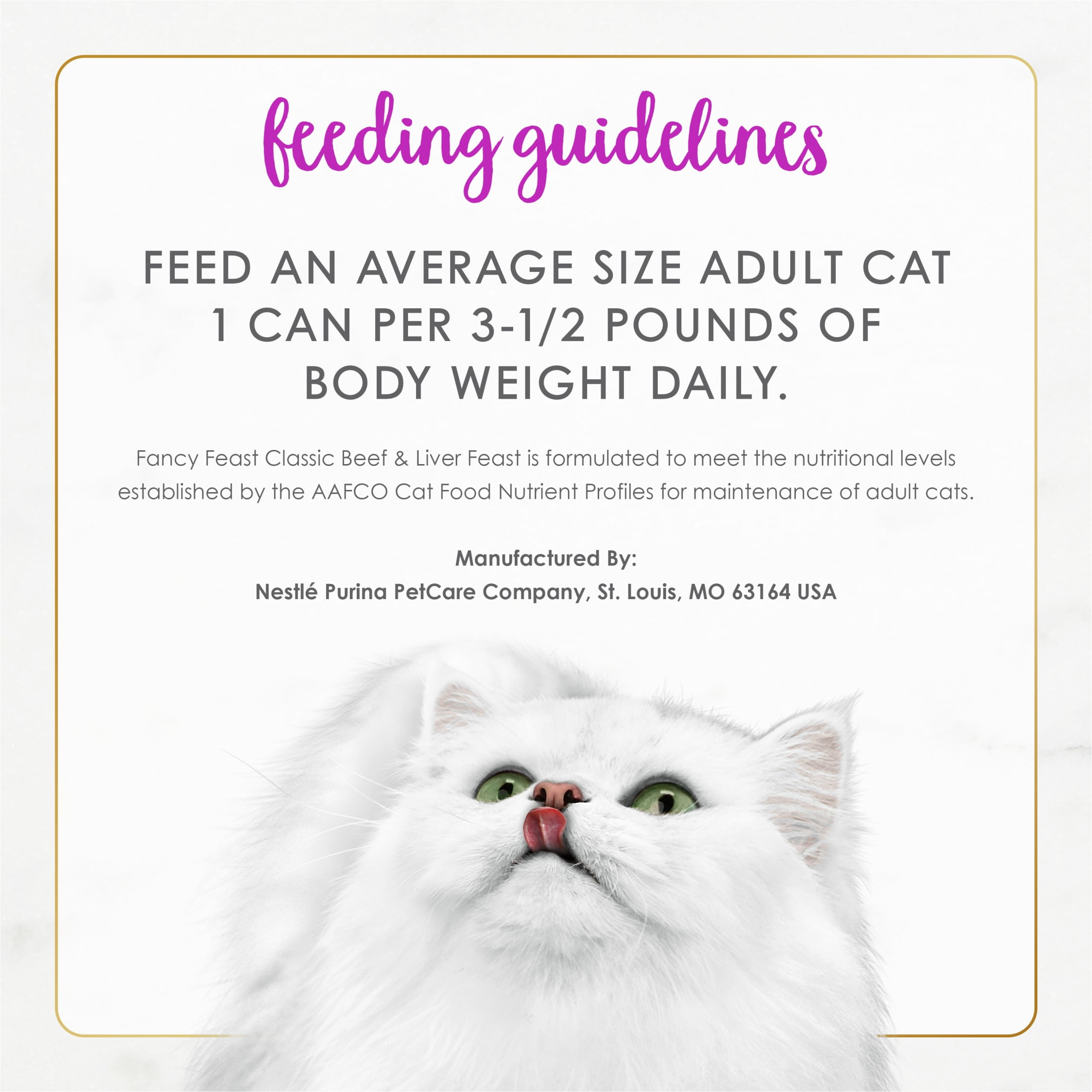 (24 pack) Purina Fancy Feast Tender Beef and Liver Feast Classic Grain Free Wet Cat Food Pate, 3 oz.